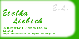 etelka liebich business card